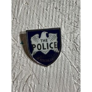 The Police Metal Pin – OS Blue/White May You Be With The Force Eagle Shield